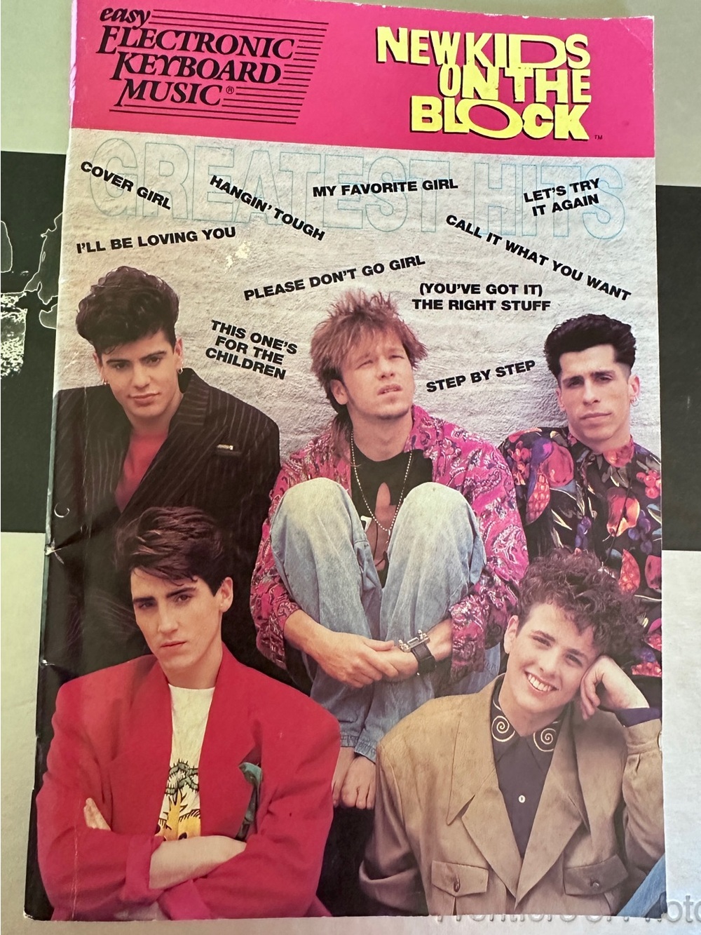 New Kids On The Block Electronic Keyboard Music Book